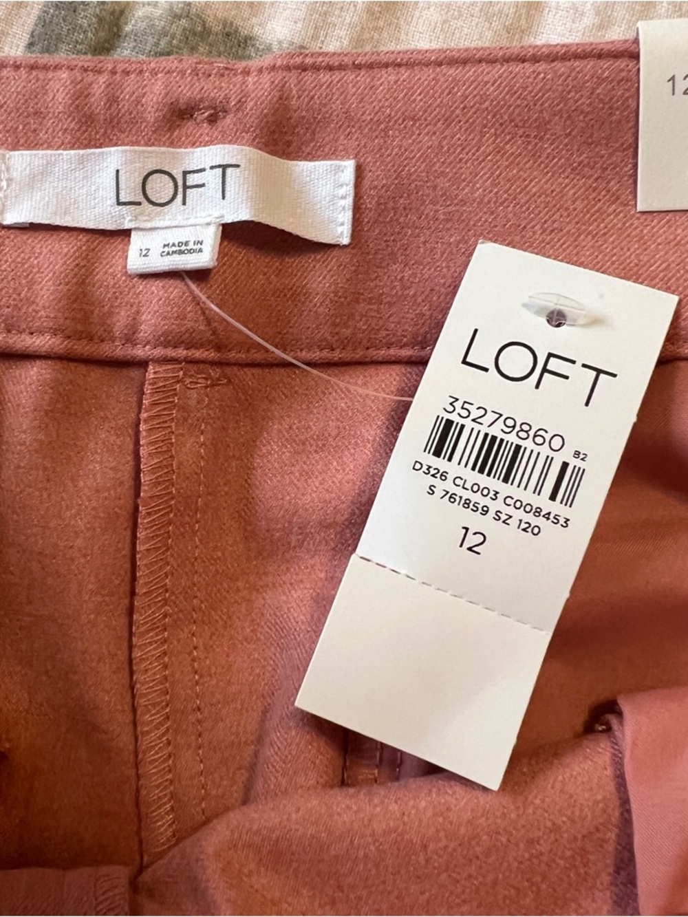 LOFT Rose-Pink Wide-Leg High-Rise Trousers - Picture 6 of 9